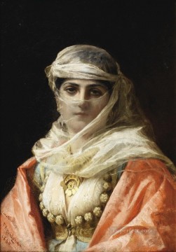 Frederick Arthur Bridgman Painting - YOUNG WOMAN FROM CONSTANTINOPLE Frederick Arthur Bridgman